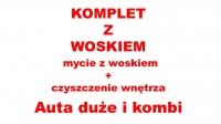 Komplet z woskiem B - mycie z woskiem i czyszczenie wnętrza