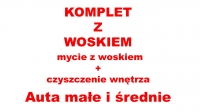 Komplet z woskiem A - mycie z woskiem  i czyszcz. wnętrza